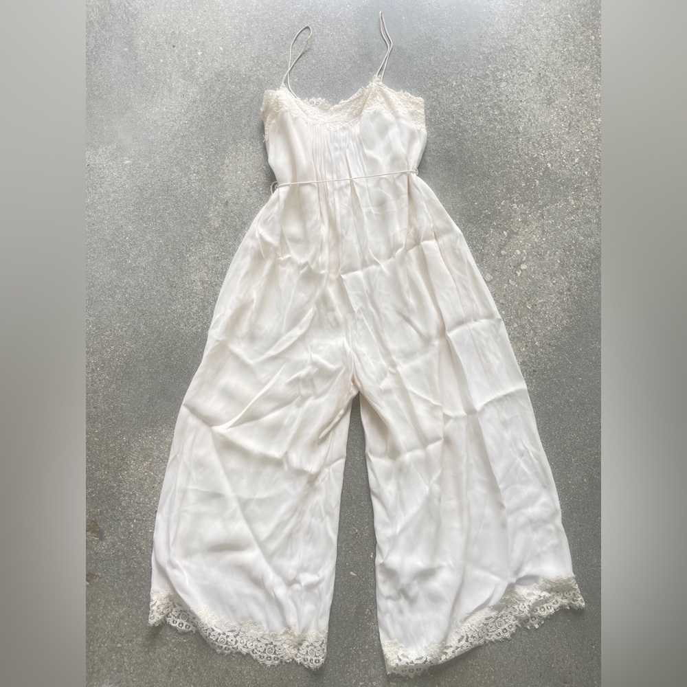 Zimmermann Romper Lace Playsuit Sleeveless Light Pink
